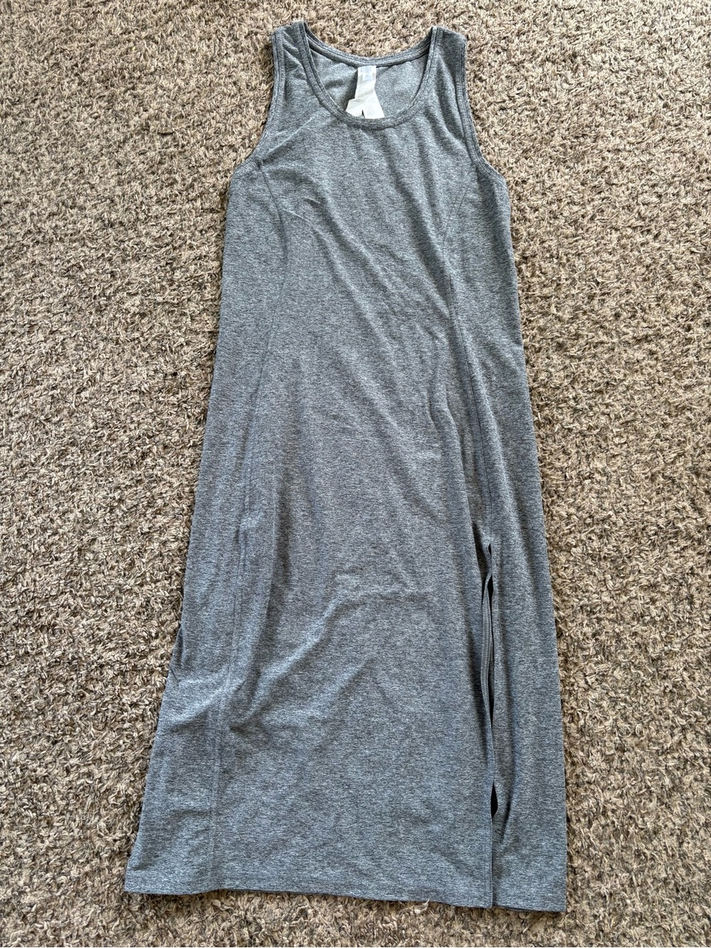 Fabletics Grey Sleeveless Midi Dress
